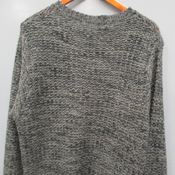 Size 3X Effeci Woman Long Sweater 100% Acrylic Black/Grey Long Sweater - Picture 11 of 13